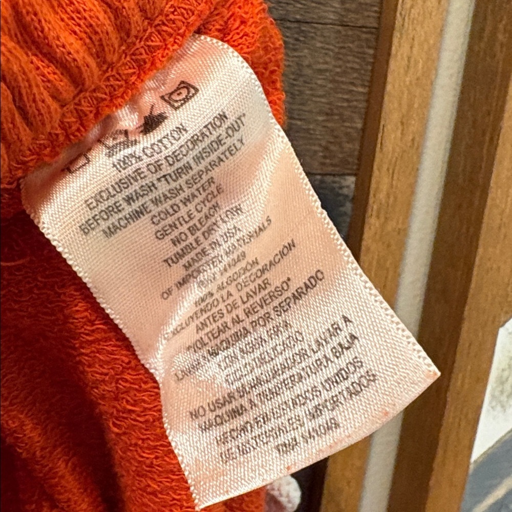 Freecity Orange Logo Bird Joggers Sweatpants XS - Picture 6 of 8